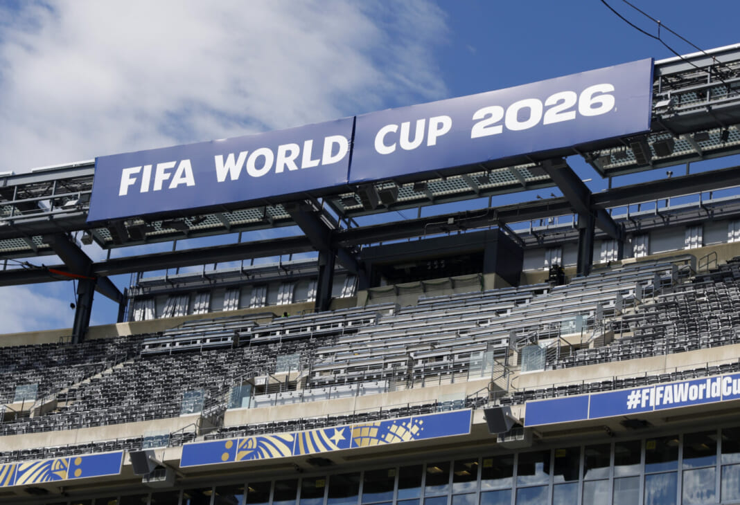 FIFAワールドカップ2026の会場となる米ニュージャージー州のメットライフスタジアム＝５月28日（UPI）