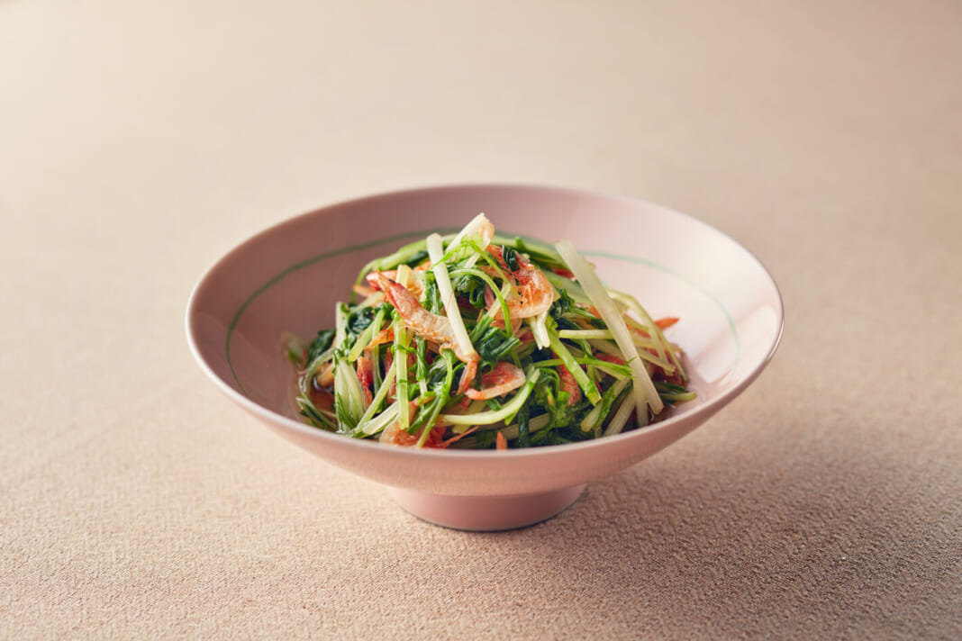 水菜と桜えびのサッと煮