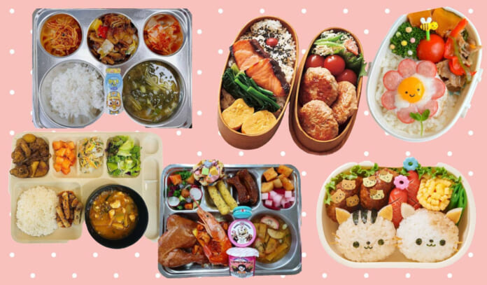 韓国の給食と日本のお弁当