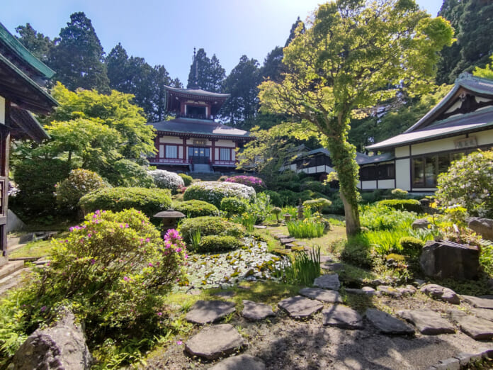 大龍寺は日本庭園が美しい