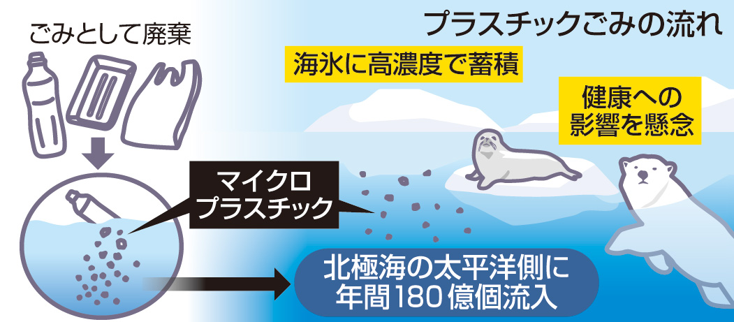 プラスチックごみの流れ