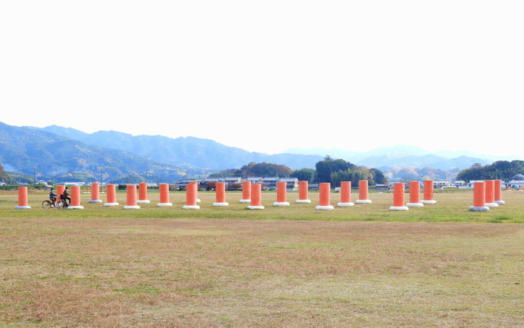 世界遺産となった藤原宮跡＝2020年、奈良県橿原市（辻本奈緒子撮影）